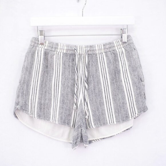 Hollister Medium Gray Shorts Viscose‎ Linen Drawstring Lined 28 / 1.5 High Rise - Picture 1 of 7